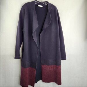 Vince navy  and Burgundy Women's Cardigan